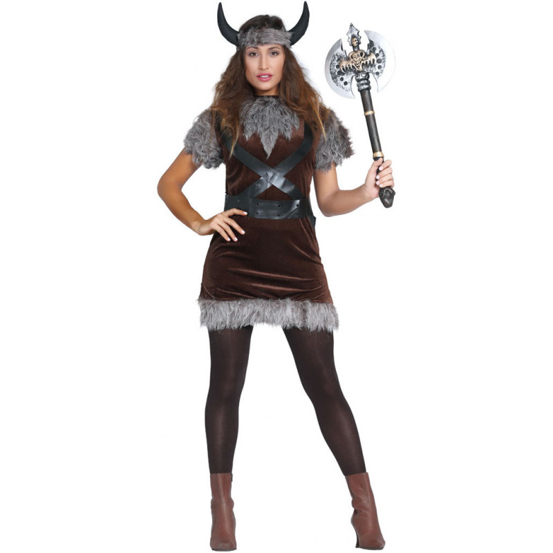 Reina silencio Pogo stick jump Disfraz de Vikinga Salvaje para Mujer | Comprar Online