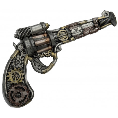 Pistola Steampunk con Engranajes