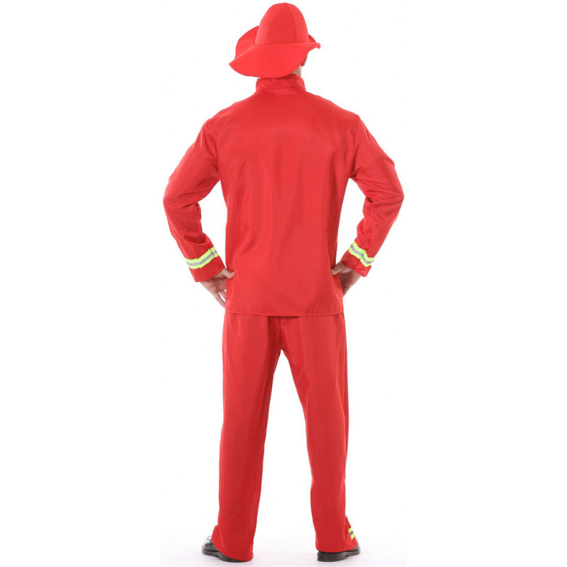 Disfraz Bombero Rojo Clasico Adulto Hombre