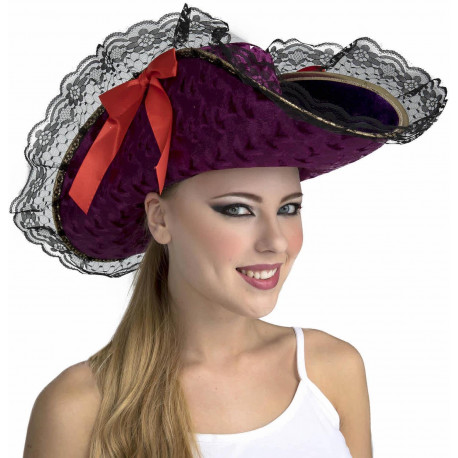 Sombrero de Capitana Pirata Elegante