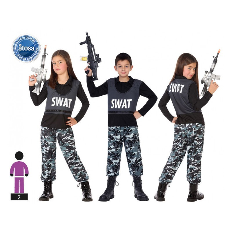 Disfraz de equipo SWAT para niños
