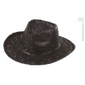 Sombrero de paja en negro