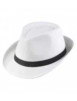 Sombrero blanco de gangster