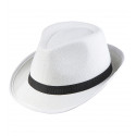 Sombrero blanco de gangster