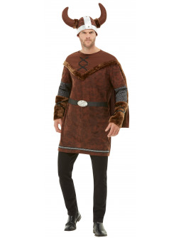 Disfraz de vikingo de lujo adulto. Disfraz de rey nórdico para
