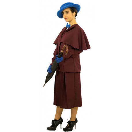 Disfraz de Mary Poppins Granate Premium para Mujer