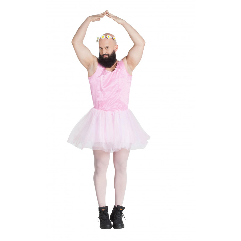 Disfraz de Bailarina de Ballet Rosa para Hombre