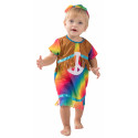 Disfraz de Hippie Multicolor para Bebé