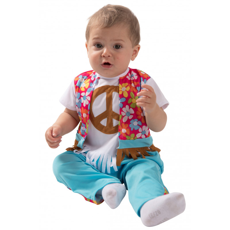 Helecho Trivial Ruina Disfraz de Hippie Azul para Bebé | Comprar Disfraces Online
