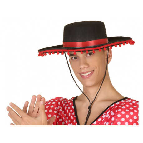 Sombrero Cordobés con Cinta de Madroño Roja