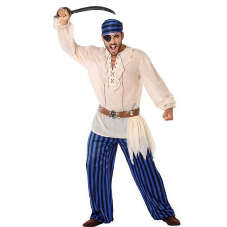 Disfraz de Pirata Azul para Hombre