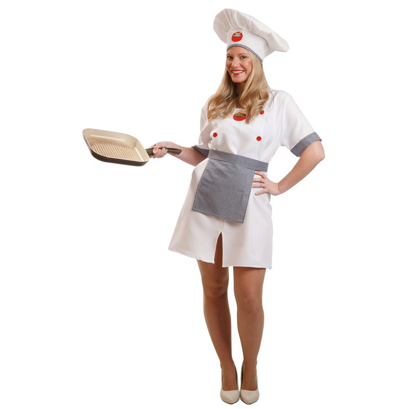 Mordrin Flojamente Los invitados Disfraz de Cocinera Chef para Mujer | Compra online