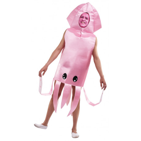 Disfraz de Calamar Rosa para Adulto