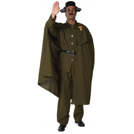 Disfraz de Guardia Civil con Capa para Hombre