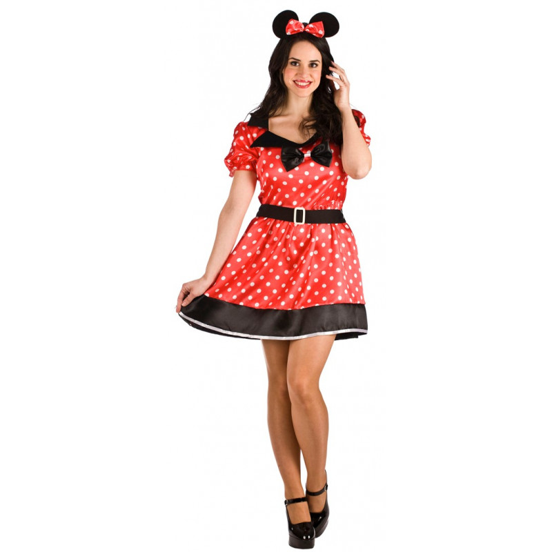 Óxido Escupir Informar Disfraz de Ratoncita Minnie para Mujer | Comprar Online