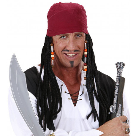 Peluca con pañuelo, Caribbean pirate
