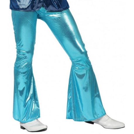 Pantalón de Campana Disco en Azul