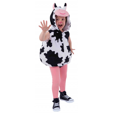 Disfraz de Vaca con Capucha para Bebé