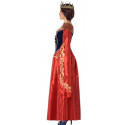 Disfraz de Reina Medieval Roja y Azul para Mujer