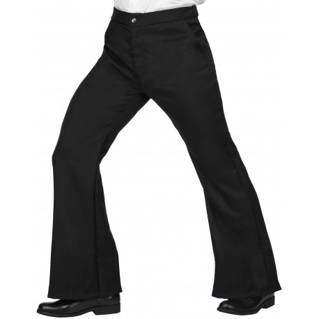 Pantalones de Campana Negros para Hombre