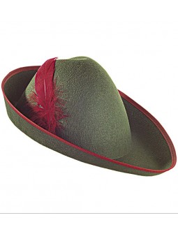 Sombrero verde con pluma