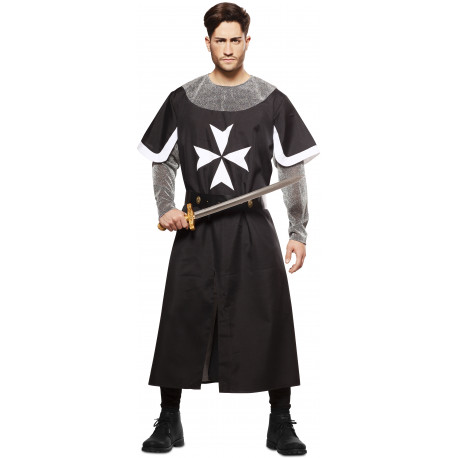 Disfraz de Cruzado Medieval Negro para Hombre