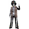 Disfraz de Esqueleto Hippie para Adulto