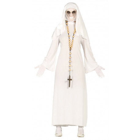Disfraz de Monja Fantasma Blanca para Mujer