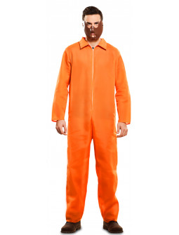 Disfraz de Presidiario Naranja para Adulto