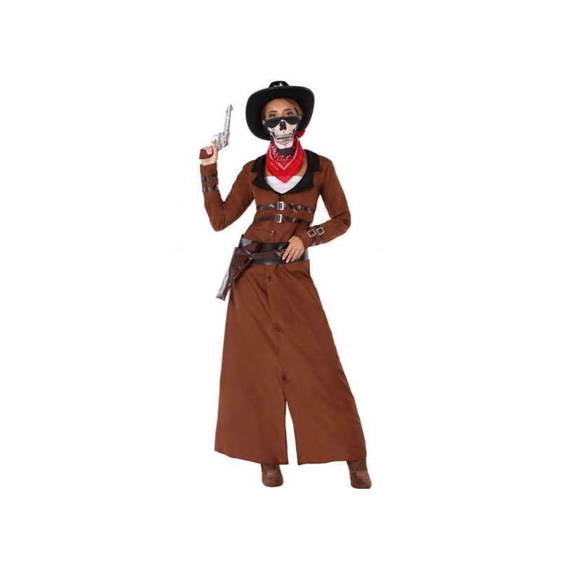 Old West-Disfraz de vaquera para Cosplay, revólver, pistola