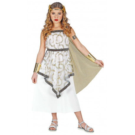 Disfraz de Diosa Griega con Capa para Niña