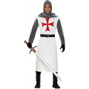 Disfraz de Cruzado Templario Blanco para Adulto
