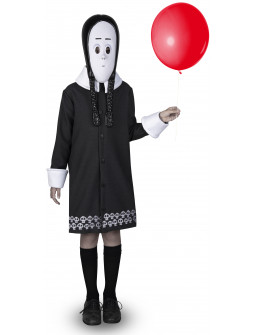Disfraz de Miércoles Addams Oficial para Niña