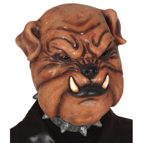 Máscara de Perro Bulldog de Látex
