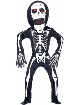 Disfraz de Esqueleto con Máscara Gigante Infantil