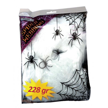 Bolsa de Telarañas con Arañas Negras de 228g