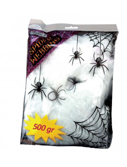 Bolsa de Telarañas con Arañas Negras de 500g
