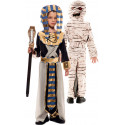 Disfraz Doble de Egipcio y Momia para Niño