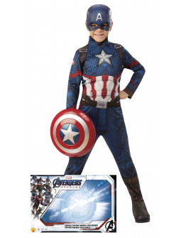 Disfraz de Capitán América con Escudo para Niño