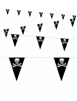 Guirnalda con Banderines de la Bandera Pirata