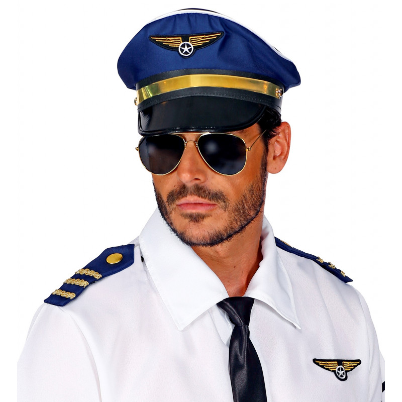 Calle pestaña Reacondicionamiento Kit de Disfraz de Piloto de Avión para Adulto | Comprar