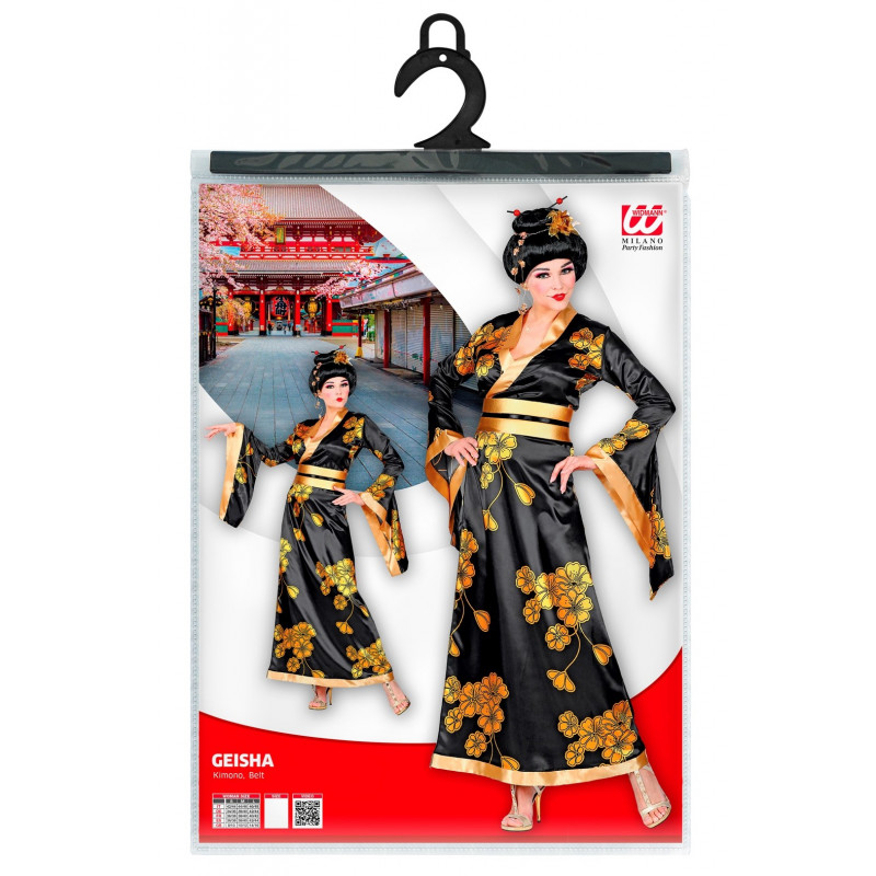 Disfraz geisha vestido mujer adulto 