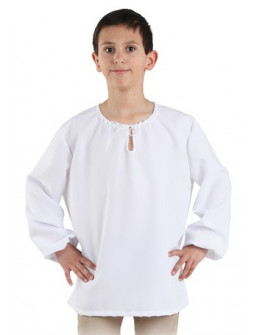 Camisa Medieval Blanca para Niño
