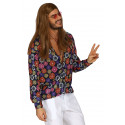 Camisa Hippie con Flores de Colores para Hombre