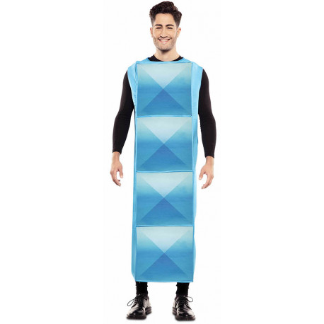 Disfraz de Tetris Azul Claro para Adulto