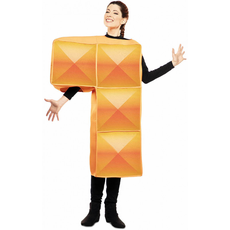 búnker Guardería relajarse Disfraz de Tetris Naranja para Adulto | Comprar Online