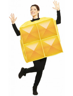 Disfraz de Tetris Amarillo para Adulto