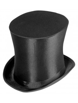 Sombrero de Copa Alta Negro Acampanado