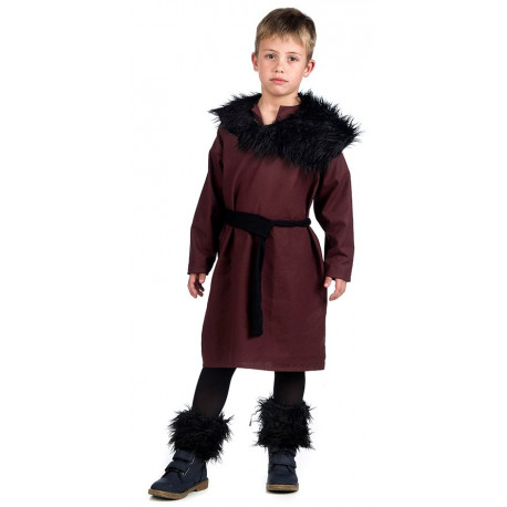 Disfraz de Vikingo Granate para Niño