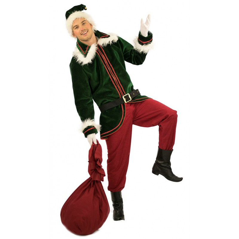 carga Albany Ocho Disfraz de Elfo de Navidad Premium para Hombre | Comprar